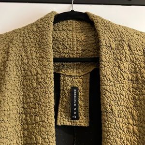 Perfect Fall Jacket for great look.  Rich fabric you will enjoy wearing.